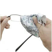 Akcesoria do okularów - Ściereczka z Mikrofibry do okularów - DOLLAR - Premium 17x14,5 - miniaturka - grafika 1