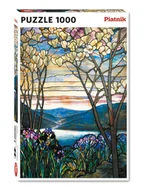 Puzzle - Piatnik Puzzle 1000 Tiffany Magnolie i Irysy - miniaturka - grafika 1