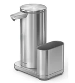 Akcesoria do armatury i ceramiki - Simplehuman Akcesoria kuchenne - Stojący dozownik detergentu, bezdotykowy, z uchwytem na gąbkę, stal nierdzewna ST1077 - miniaturka - grafika 1