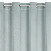 Zasłony - Euro Firany Zasłona Velvet Lili 140 x 250 Przelotka Niebieski 1222395 - miniaturka - grafika 1