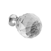 Zawiasy, okucia i inne akcesoria - Gałka meblowa Crystal Palace 40 mm chrom - miniaturka - grafika 1