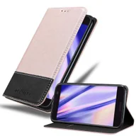 Etui i futerały do telefonów - Cadorabo Etui do HTC 10 (One M10) w kolorze ROSE GOLD BLACK Etui na telefon komórkowy z magnetycznym zamknięciem, funkcją podstawki i miejscem na kartę Etui Etui ochronne Etui z klapką w stylu książki - miniaturka - grafika 1