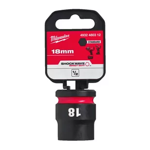 Nasadka udarowa 1/2 krótka 18 mm MILWAUKEE - Bity - miniaturka - grafika 1