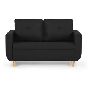 Sofa kanapa 2 os z funkcją spania DORO czarny - Sofy i kanapy - miniaturka - grafika 1