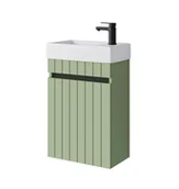 Szafki łazienkowe - Szafka łazienkowa z umywalką Uptrend Miseno 40 cm szałwiowy mat 001-SU40-03+TR41355 - miniaturka - grafika 1