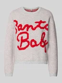 Swetry damskie - Sweter świąteczny o kroju regular fit z napisem model ‘XMAS SANTA’ - miniaturka - grafika 1