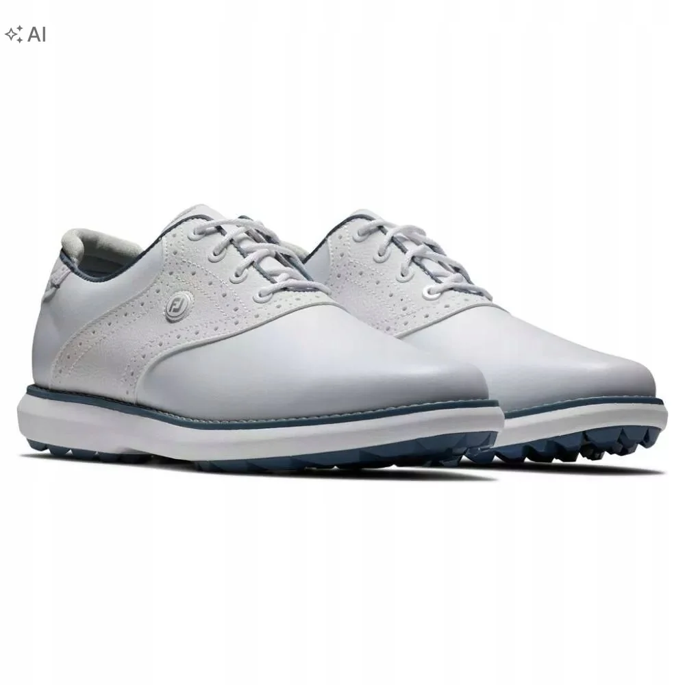 FOOTJOY BIAŁE PÓŁBUTY ZE SKÓRY NATURALNEJ I SZWAEM 40 6RA