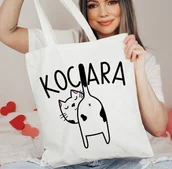 Torby i wózki na zakupy - Torba na zakupy shopper z nadrukiem dla kociary - miniaturka - grafika 1