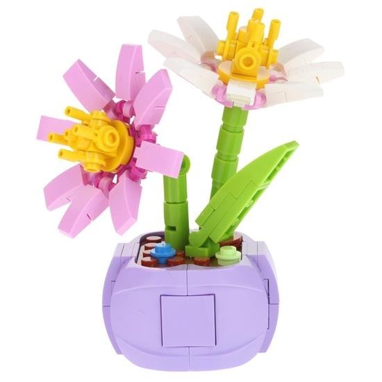 Klocki Konstrukcyjne Kwiaty w Doniczce do Budowania - Pięciornik Krzewiasty