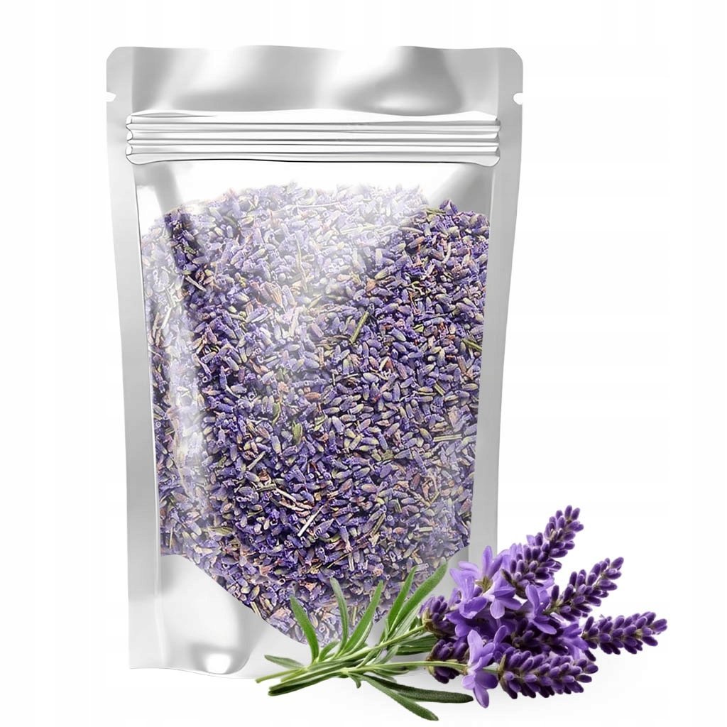 Kwiat lawendy SUSZONA LAWENDA aromatyczna do kąpieli ZIOŁA NATURALNE 200g