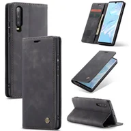Etui i futerały do telefonów - Pokrowiec König Design kompatybilny z pokrowcem na telefon Huawei P30 ze skóry syntetycznej - Etui na telefon czarny - miniaturka - grafika 1