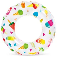 Materace dmuchane i koła do pływania - Kółko dmuchane do pływania, lody, Intex, 61 cm - miniaturka - grafika 1