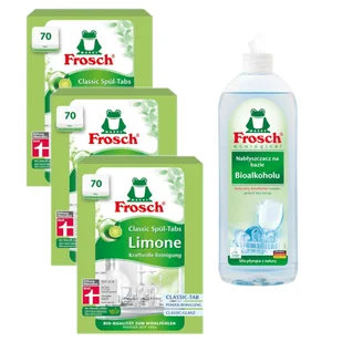 Tabletki do zmywarek Classic limonkowe Nabłyszczacz na bazie Bioalkoholu Zestaw - środek do zmywania - Środki do zmywarek - miniaturka - grafika 1