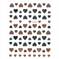 Ozdoby do paznokci - Nail Art Allepaznokcie Naklejki do paznokci cienkie samoprzylepne Sticker brown Nr Z-D4214 - miniaturka - grafika 1