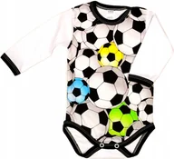 Body dla niemowląt - Body długi rękaw PIŁKI r 86 KLEKLE - miniaturka - grafika 1