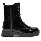 Botki damskie - Trapery Caprice 9-25217-43 Czarny - miniaturka - grafika 1