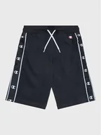 Spodenki damskie - Champion Szorty sportowe 306324 Czarny Regular Fit - miniaturka - grafika 1