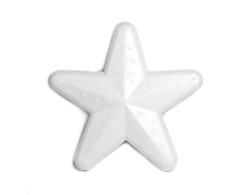 INNSPIRO Gwiazda porex 13,5 cm. Torba Wisząca 6u. Kształty geometryczne, Biały, 10cm, 6