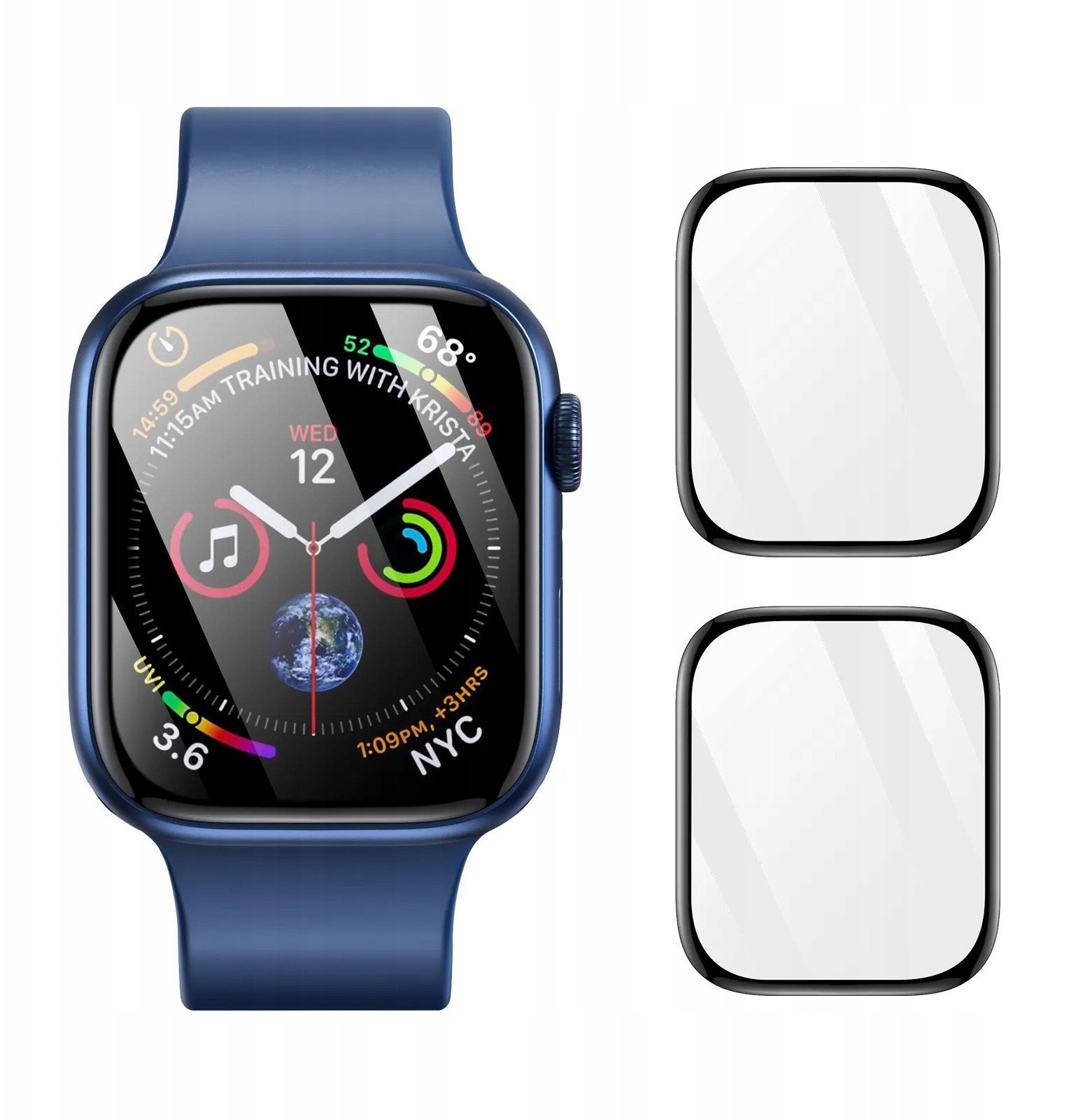 DUX DUCIS protektor PMMA z ramką do Apple Watch 10 42 mm czarne