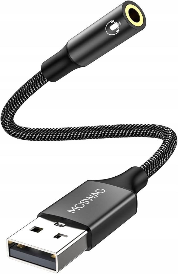 MOSWAG Adapter audio 3,5 mm USB