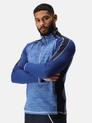 Koszulki sportowe męskie - Regatta Koszulka funkcyjna "Hepley" w kolorze niebieskim - miniaturka - grafika 1