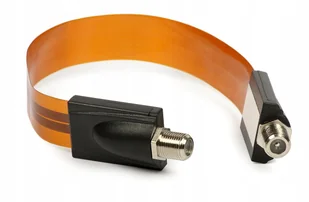 Kabel antenowy podokienny DSE USC-025F 0,25 m ultracienki brązowa - Pozostałe akcesoria sieciowe - miniaturka - grafika 1