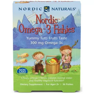 Nordic Naturals Nordic Omega-3 Fishies 36 Caps - Witaminy i minerały dla sportowców - miniaturka - grafika 1