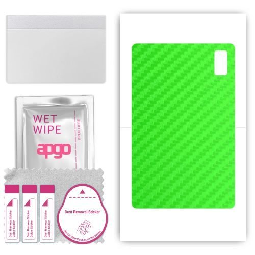 folia naklejka skórka strukturalna na TYŁ do HTC A101 - Carbon Zielony - apgo SKINS