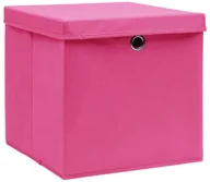 Pudła i pojemniki do przechowywania - Różowy komplet 4 pudełek do przechowywania N8-H05 - miniaturka - grafika 1