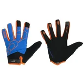 Rękawiczki rowerowe - Rękawiczki rowerowe Vivo SB-05-9517-E niebiesko-pomarańczowe - miniaturka - grafika 1