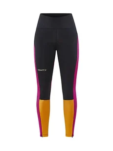 Craft Legginsy funkcyjne "Pro Hypervent" w kolorze czarno-różowym - Spodnie sportowe damskie - miniaturka - grafika 1