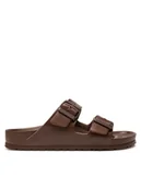 Klapki i japonki damskie - Birkenstock Klapki Arizona EVA 1027402 Brązowy - miniaturka - grafika 1