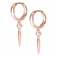 Kolczyki - Kolczyki Kolec Szpilka różowe złoto 925 - miniaturka - grafika 1