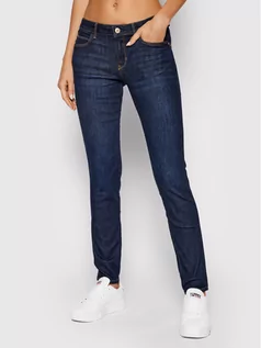 Spodnie damskie - Guess Jeansy Curve X W1YAJ2 D4GV1 Granatowy Slim Fit - grafika 1