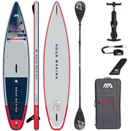 Deski SUP i akcesoria - Deska pompowana SUP Aqua Marina Hyper 12'6" Navy Blue + wiosło Dual-Tech - miniaturka - grafika 1
