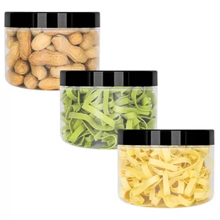 3X SŁOIK POJEMNIK NA ŻYWNOŚĆ PRODUKTY SYPKIE 0,5L KAMAJU PS0501 PRODUKT POLSKI - Pojemniki kuchenne - miniaturka - grafika 1