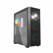 Obudowy komputerowe - Obudowa do komputera Gembird Fornax K600 ARGB Midi Tower ATX Okno Czarna - miniaturka - grafika 1