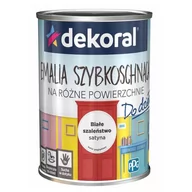 Emalie - Dekoral Dekoral Emalia szybkoschnąca białe szaleństwo 900 ml - miniaturka - grafika 1