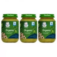 Dania dla dzieci - Gerber Organic Obiadek zielone warzywa z indykiem dla niemowląt po 6 miesiącu Zestaw 3 x 190 g Bio - miniaturka - grafika 1