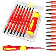 Śrubokręty - ZESTAW WYMIENNYCH WKRĘTAKÓW ŚRUBOKRĘTÓW IZOLOWANYCH 500V KOMPLET ELEKTRYKA - miniaturka - grafika 1