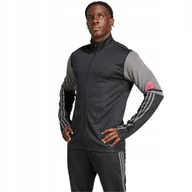 Bluzy męskie - Bluza męska adidas Squadra 25 Training czarno-szara JD1630 XL - miniaturka - grafika 1