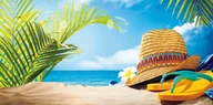 Ręczniki - Cotton World Ręcznik plażowy 180x100 H79 plaża wakacje - miniaturka - grafika 1