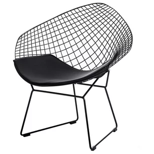 D2.Design Krzesło HarryArm czarne poduszka czarna 162532 - Krzesła - miniaturka - grafika 1