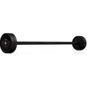 Sztangi - Marbo Sport Sztanga gumowana prosta 15 kg czarny mat - - miniaturka - grafika 1