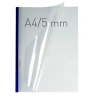Artykuły biurowe - Termookładki OPUS O.THERMOTOP 5mm DOUBLE CLEAR miękkie grzbiet granatowy 50szt. /210541/ - miniaturka - grafika 1