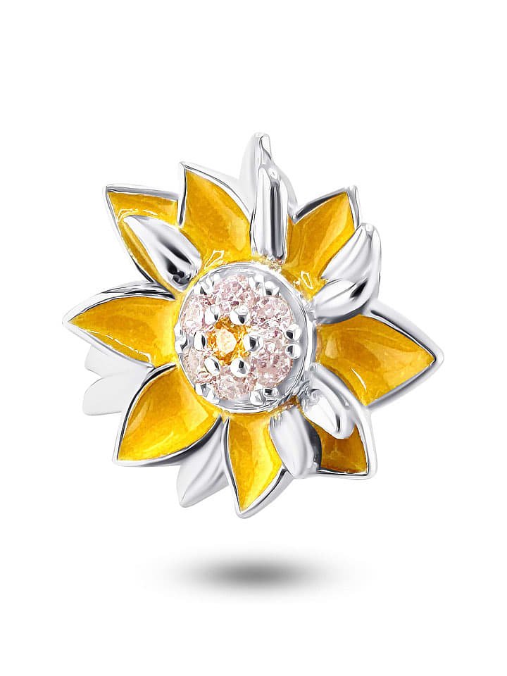 CHARM'S Srebrny charms z cyrkoniami