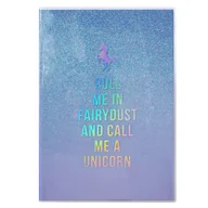 Notesy i bloczki - Ateneum Notes A5/80K brokatowy Call me a unicorn - miniaturka - grafika 1