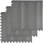 Maty do ćwiczeń - Humbi Mata fitness Puzzle piankowe 3 szt wzór szara 14360-uniw - miniaturka - grafika 1