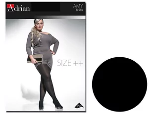 Rajstopy Amy Adrian 60 Den Size Plus 7 Nero - Rajstopy - miniaturka - grafika 1