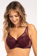 Biustonosze - Biustonosz usztywniany Unikat Caro burgund - miniaturka - grafika 1